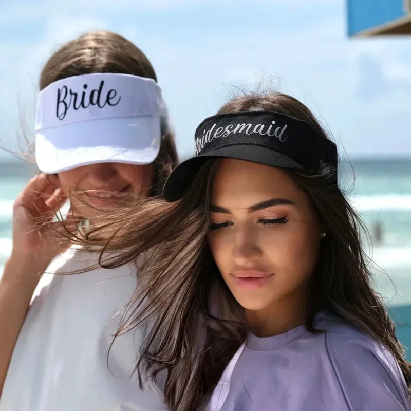 Sun Visors - Bride & Bridesmaid Visors