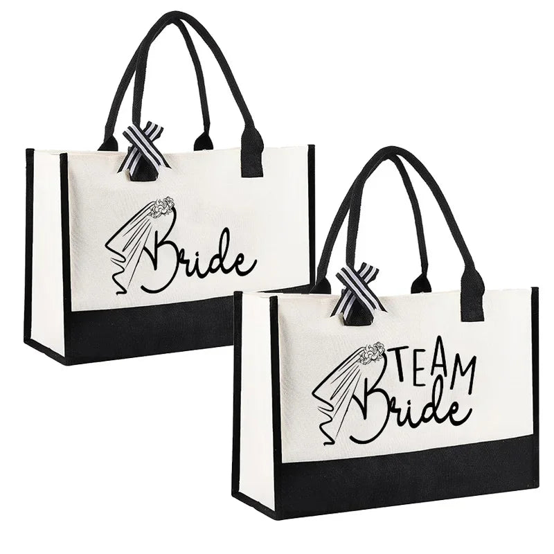 Bride / Team Bride rustic wedding bag