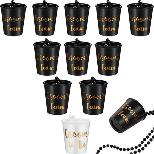 12pack - Party Shot Glasses w/necklace (Team Bride or Groom Team)