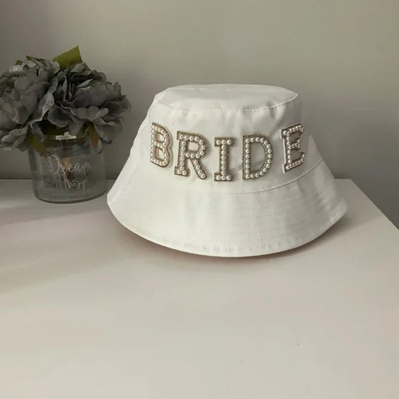 Bride bucket hat