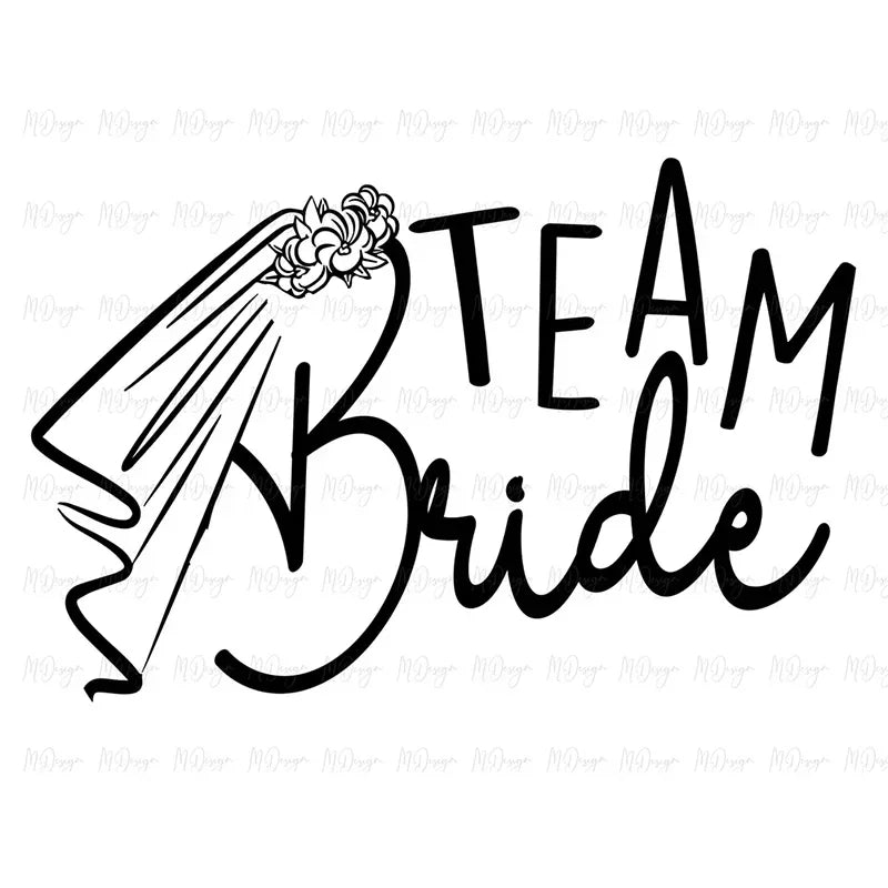 Bride / Team Bride rustic wedding bag