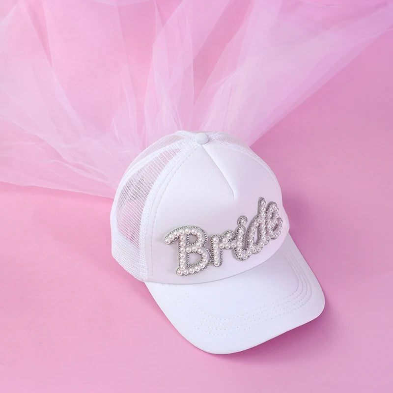 Bride-to-Be trucker hat w/veil