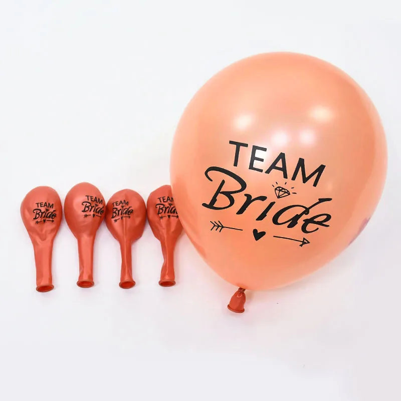 10pcs Team Bride Latex Balloons