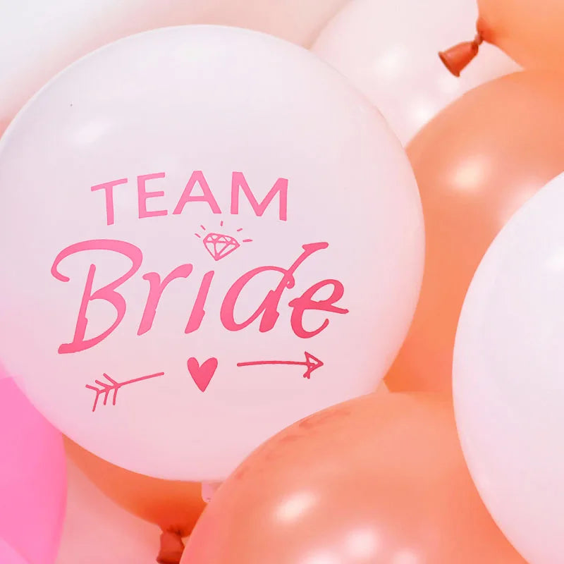 10pcs Team Bride Latex Balloons