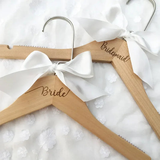 Wooden Bride / Bridesmaid hanger