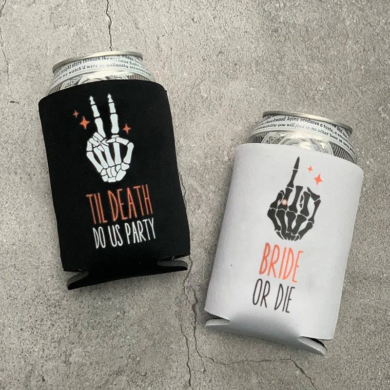 Party Sash/Koozies - "Bride or Die" and "Til Death Do Us Party"