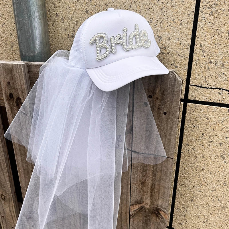 Bride-to-Be trucker hat w/veil