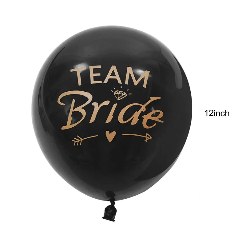 10pcs Team Bride Latex Balloons