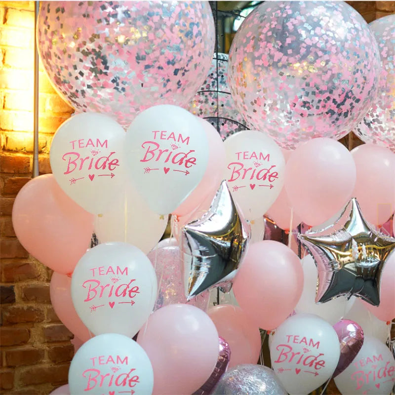 10pcs Team Bride Latex Balloons